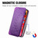 iPhone XR Blooming Mandala Embossed Pattern Magnetic Horizontal Flip Leather Case with Holder & Card Slots & Wallet - Purple