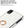 iPhone XR Rhombic PU Leather Phone Case with Ring Holder - White