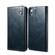 iPhone XR Simple Wax Crazy Horse Texture Horizontal Flip Leather Case with Card Slots & Wallet - Navy Blue