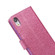 iPhone XR Glitter Powder Butterfly Leather Phone Case - Purple