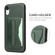 iPhone XR Fierre Shann Full Coverage Protective Leather Case with Holder & Card Slot  - Green