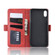 iPhone XR Double Buckle Crazy Horse Business Mobile Phone Holster with Card Wallet Bracket Function - Red