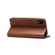 iPhone XR Suteni Calf Texture Horizontal Flip Leather Case with Holder & Card Slots & Wallet - Coffee