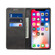 iPhone XR Suteni Calf Texture Horizontal Flip Leather Case with Holder & Card Slots & Wallet - Black