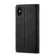 iPhone XR Frosted Anti-theft Brush Horizontal Flip Leather Case with Holder & Card Slots & Wallet - Black