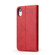iPhone XR Horizontal Flip PU Leather Case with Holder & Card Slots & Wallet - Red