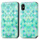 iPhone XR Colorful Magnetic Horizontal Flip PU Leather Case with Holder & Card Slot & Wallet - Emerald