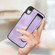 iPhone XR Wristband Holder Leather Back Phone Case - Purple