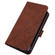 iPhone XR Crossbody 3D Embossed Flip Leather Phone Case - Brown