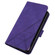 iPhone XR Crossbody 3D Embossed Flip Leather Phone Case - Purple
