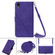 iPhone XR Crossbody 3D Embossed Flip Leather Phone Case - Purple