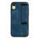 iPhone XR Wristband Holder Leather Back Phone Case - RoyalBlue