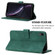 iPhone XR Crossbody 3D Embossed Flip Leather Phone Case - Dark Green