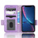 iPhone XR Symmetrical Triangle Leather Phone Case - Purple
