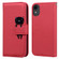 iPhone XR Cartoon Buckle Horizontal Flip Leather Phone Case - Red
