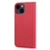 iPhone XR Cartoon Buckle Horizontal Flip Leather Phone Case - Red