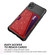 iPhone XR Glitter Magnetic Card Bag Phone Case - Red