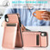 iPhone XR Solid Color PC + TPU Protective Case with Holder & Card Slots - Rose Gold