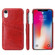 iPhone XR Fierre Shann Retro Oil Wax Texture PU Leather Case with Card Slots - Red