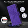 iPhone XR RFID Geometric Line Flip Leather Phone Case - Purple
