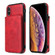 iPhone XR Calf Texture Magnetic Case - Red