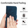 iPhone XR Skin Feel Sun Flower Pattern Flip Leather Phone Case with Lanyard - Inky Blue
