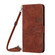 iPhone XR Skin Feel Heart Pattern Leather Phone Case With Lanyard - Brown