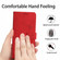 iPhone XR Skin Feel Heart Pattern Leather Phone Case With Lanyard - Red