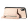 iPhone XR Carbon Fiber Horizontal Flip Zipper Wallet Phone Case - Khaki