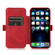 iPhone XR Push Window Double Buckle PU + Silicone Horizontal Flip Leather Case with Holder & Card Slot - Red