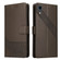 iPhone XR GQUTROBE Skin Feel Magnetic Leather Phone Case - Brown
