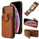 iPhone XR Soft Skin Leather Wallet Bag Phone Case - Brown