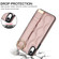 iPhone XR Non-slip Full Coverage Ring PU Phone Case with Wristband - Rose Gold