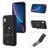 iPhone XR Armor Ring Wallet Back Cover Phone Case - Black