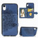 iPhone XR Mandala Embossed Magnetic Cloth PU + TPU + PC Case with Holder & Card Slots & Wallet & Photo Frame & Strap - Blue