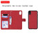 iPhone XR Solid Color Horizontal Flip Protective Case with Holder & Card Slots & Wallet & Photo Frame & Lanyard - Red