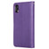 iPhone XR Solid Color Horizontal Flip Protective Case with Holder & Card Slots & Wallet & Photo Frame & Lanyard - Purple