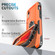 iPhone XR 3 in 1 PC + TPU Phone Case with Ring Holder - Orange