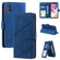 iPhone XR Skin Feel Business Horizontal Flip PU Leather Case with Holder & Multi-Card Slots & Wallet & Lanyard & Photo Frame - Blue