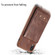 iPhone XR Vertical Flip Shockproof Leather Protective Case with Short Rope, Support Card Slots & Bracket & Photo Holder & Wallet Function - Brown
