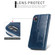 iPhone XR Crazy Horse Texture Detachable Magnetic Back Cover Horizontal Flip Leather Case with Holder & Card Slots & Photo Frame & Wallet - Blue