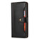 iPhone XR Calf Texture Double Fold Clasp Horizontal Flip Leather Case with Photo Frame & Holder & Card Slots & Wallet - Black