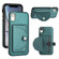 iPhone XR Shockproof Leather Phone Case with Card Holder - Green