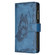 iPhone XR Flying Butterfly Embossing Pattern Zipper Horizontal Flip Leather Case with Holder & Card Slots & Wallet - Blue