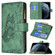 iPhone XR Flying Butterfly Embossing Pattern Zipper Horizontal Flip Leather Case with Holder & Card Slots & Wallet - Green
