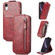 iPhone XR Zipper Wallet Vertical Flip Leather Phone Case - Red