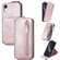 iPhone XR Zipper Wallet Vertical Flip Leather Phone Case - Pink