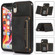 iPhone XR Three-fold Leather Phone Case with Card Slot & Wallet & Holder - Black