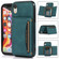 iPhone XR Three-fold Leather Phone Case with Card Slot & Wallet & Holder - Blue