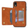 iPhone XR Line Card Holder Phone Case - Brown